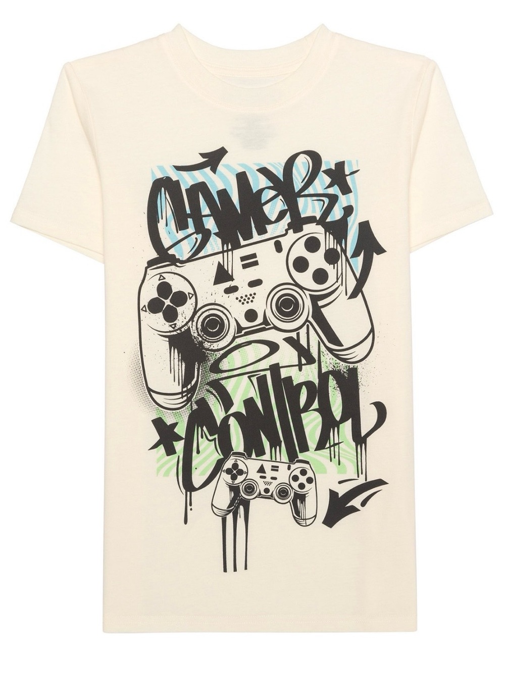 Boys Graphic Game Control Short Sleeve Tee - XS (5/6)